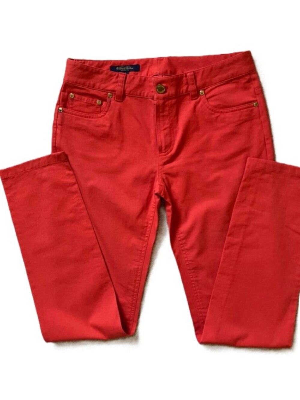 Brooks Brothers Coral-Red Brooke Fit Pants 4 - Picture 4 of 11